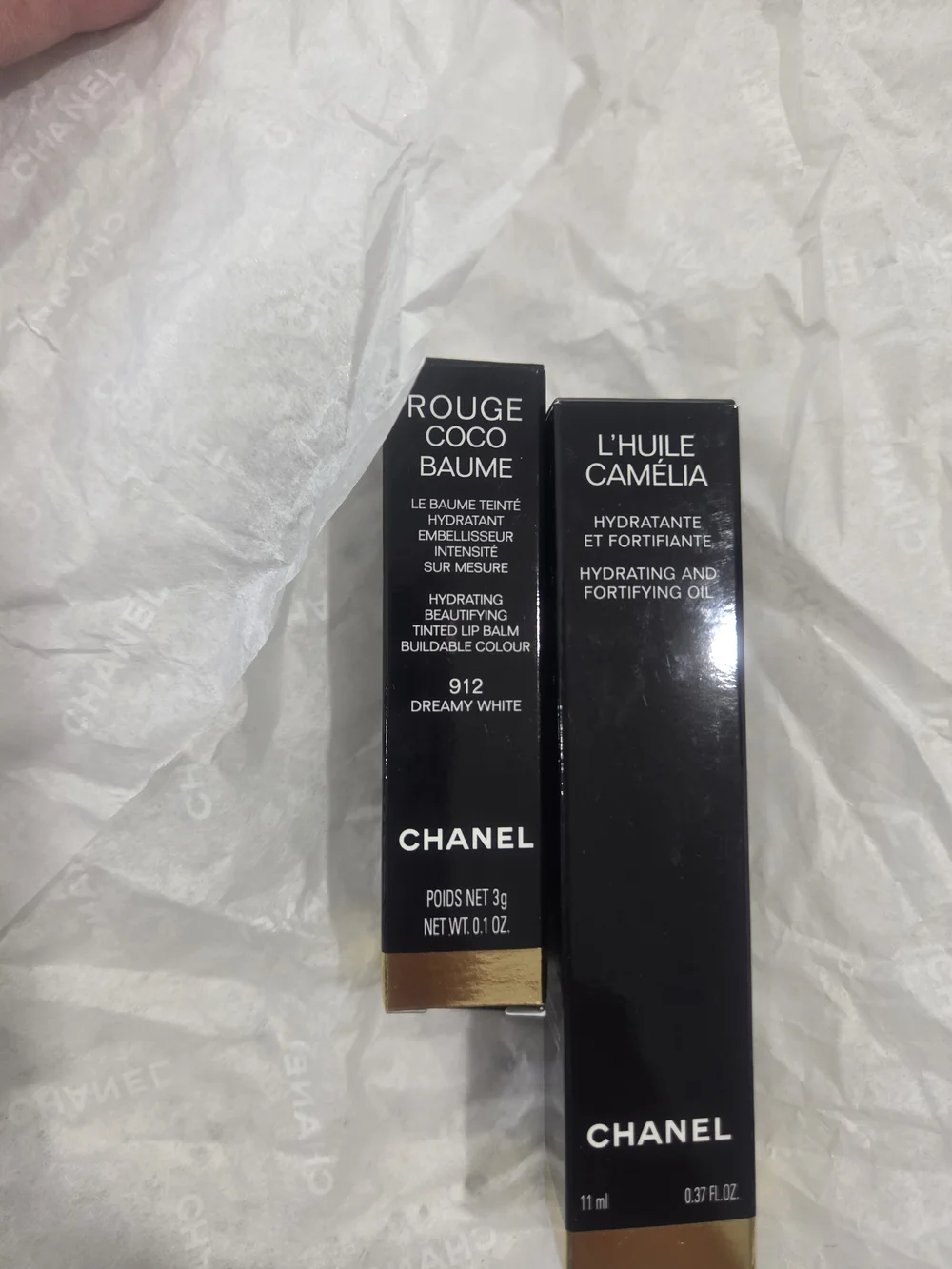 CHANEL cream glitter